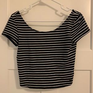 Striped crop top